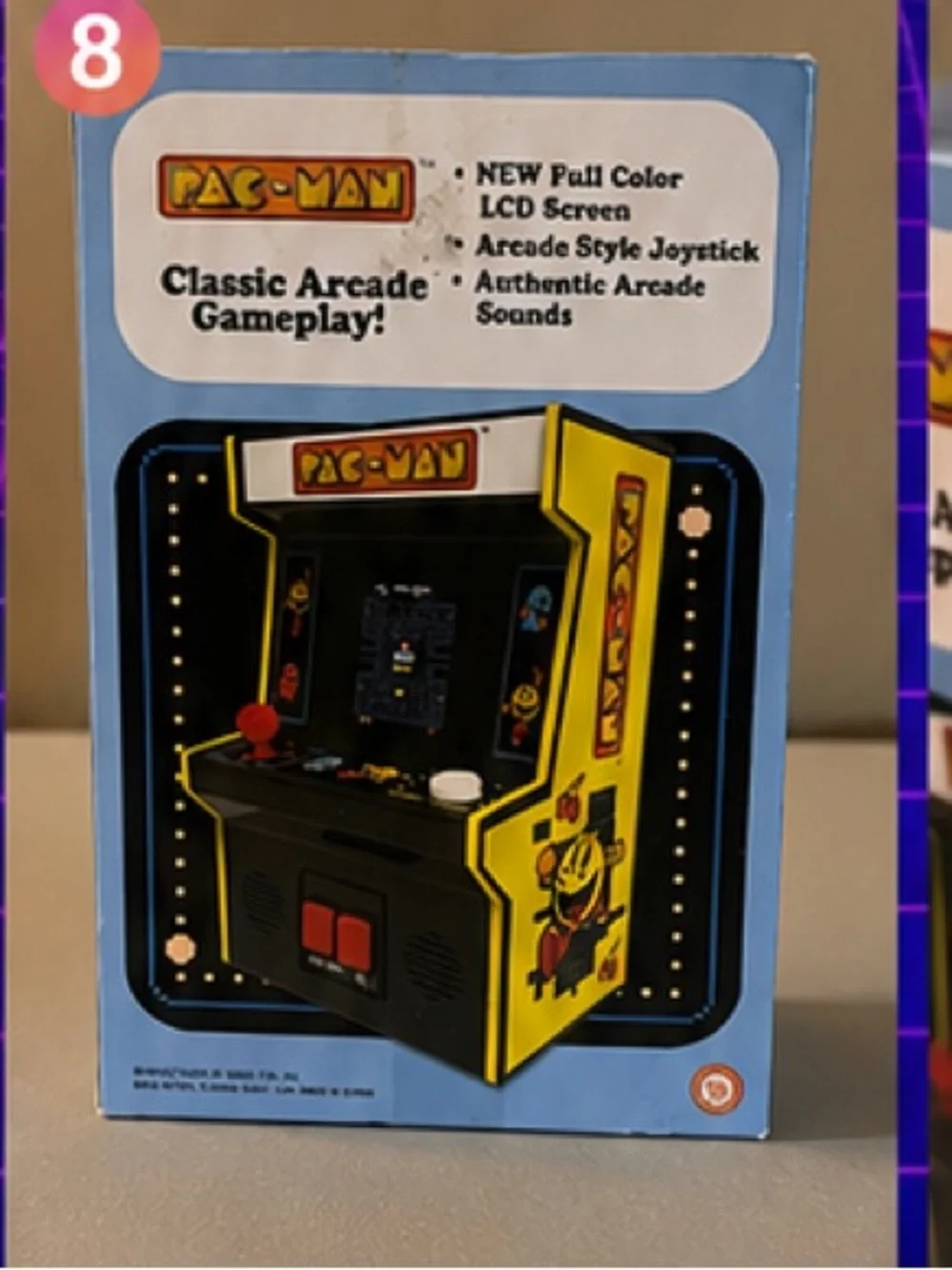 Pac-Man Mini Arcade Game Tested Working With Original Box Retro Gaming